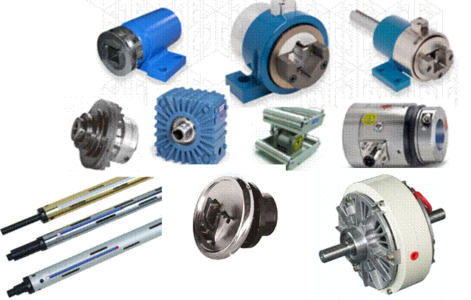 Imagen que contiene interior, tabla, diferente, computadoraDescripción generada automáticamente,Safety Chuck Standard C Type 160229-3,Powder Brake POC-100~400